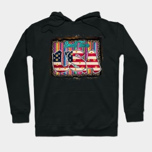 Small Town USA Patriotic 4th of July Hoodie